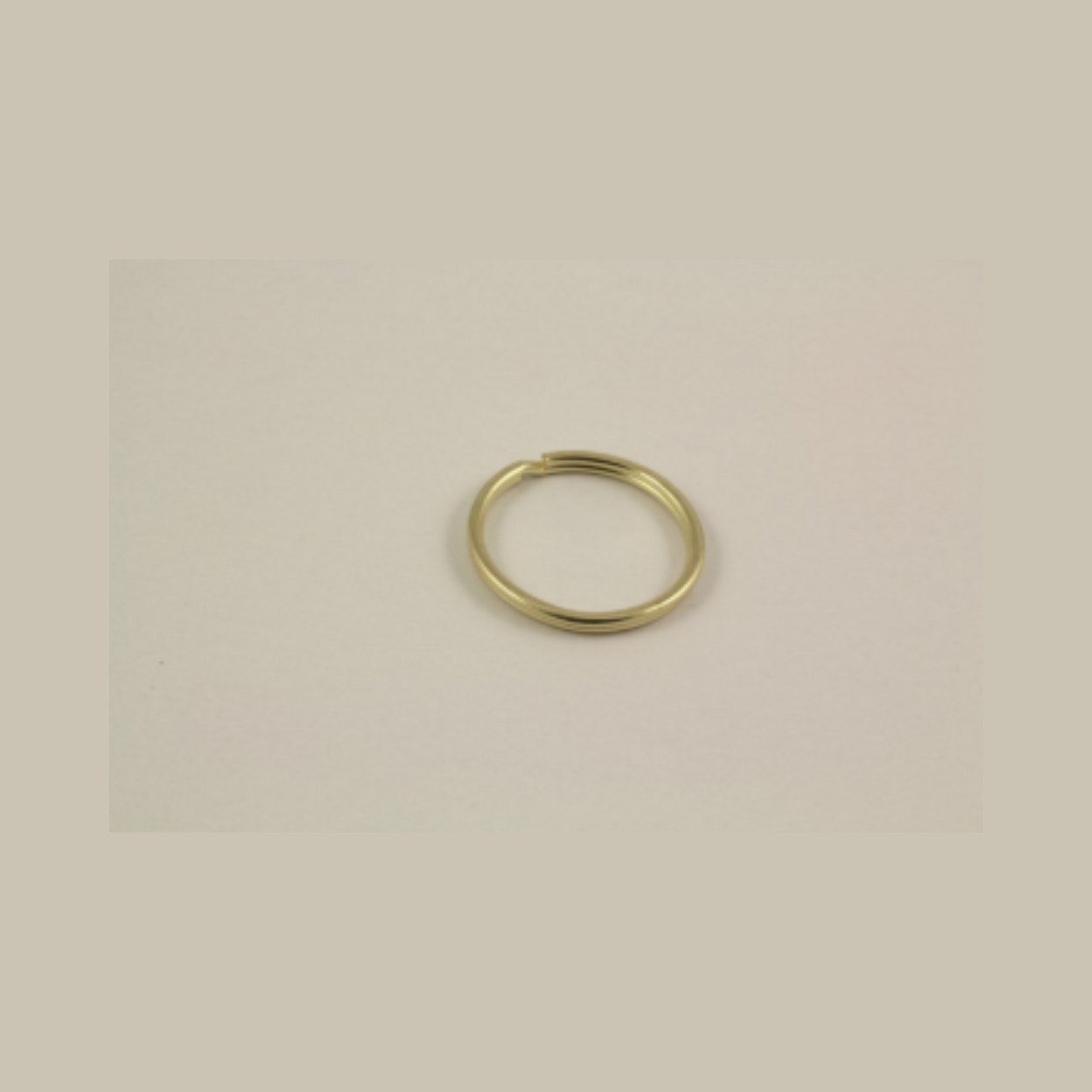 Keyring Brass Round (10)