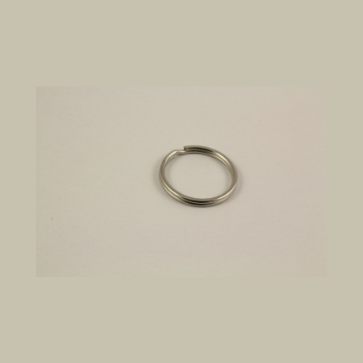 Keyring Nickel Round (10)