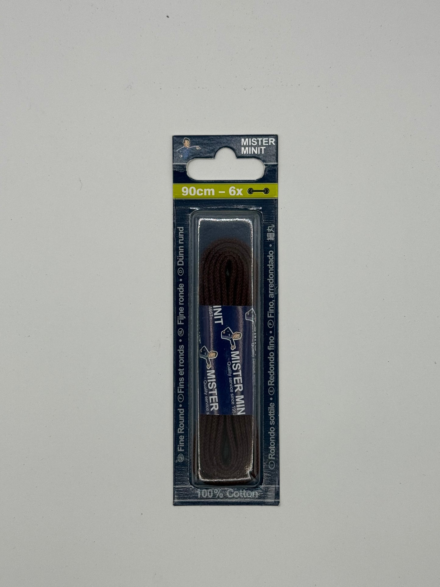 LACES FINE ROUND BORDEAUX 90CM