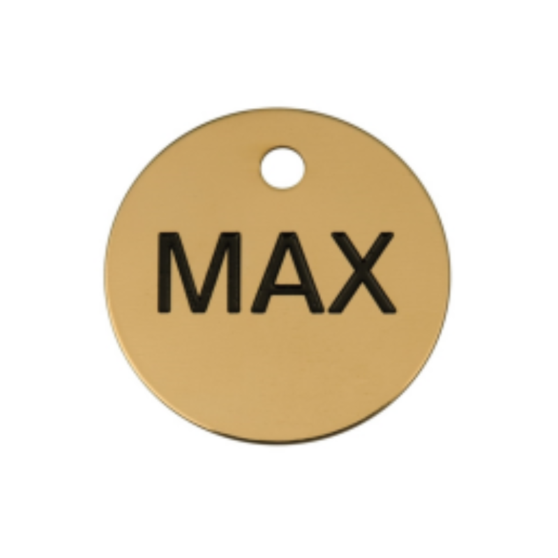 HKP4 Round Medal Gold 33mm