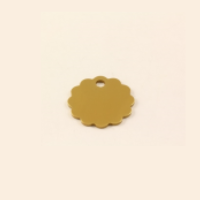 HKP22 Medal Round-Waved M gold 25mm