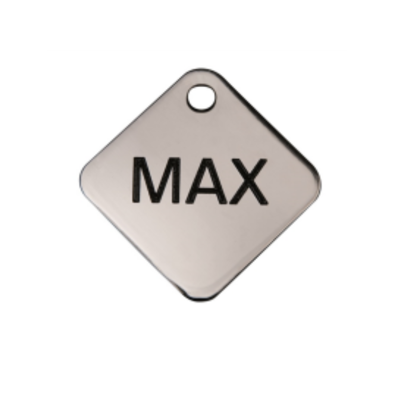 HKP5 Dog medal square silver