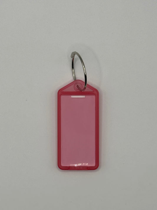 KEYLABEL PLASTIC FLUO PINK (10)
