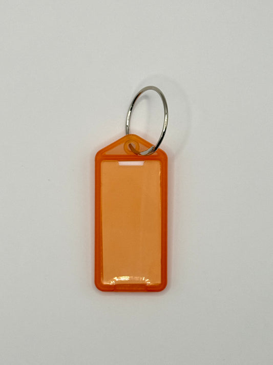 KEYLABEL PLASTIC FLUO ORANGE (10)