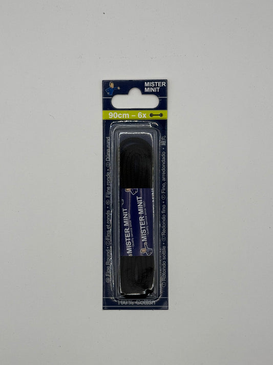 LACES FINE ROUND BLACK 90CM