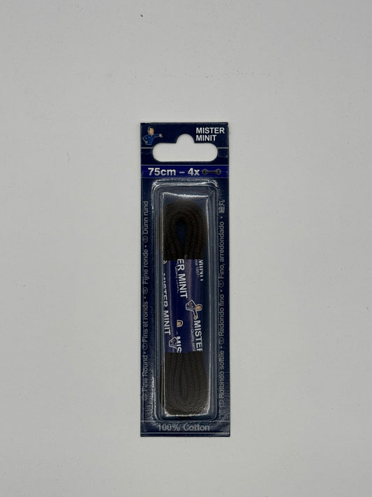 LACES FINE ROUND BROWN 75CM
