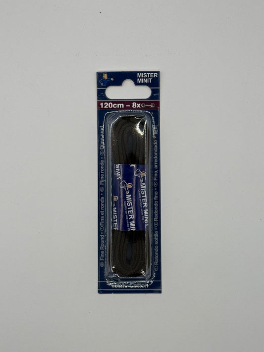 LACES FINE ROUND BROWN 120CM