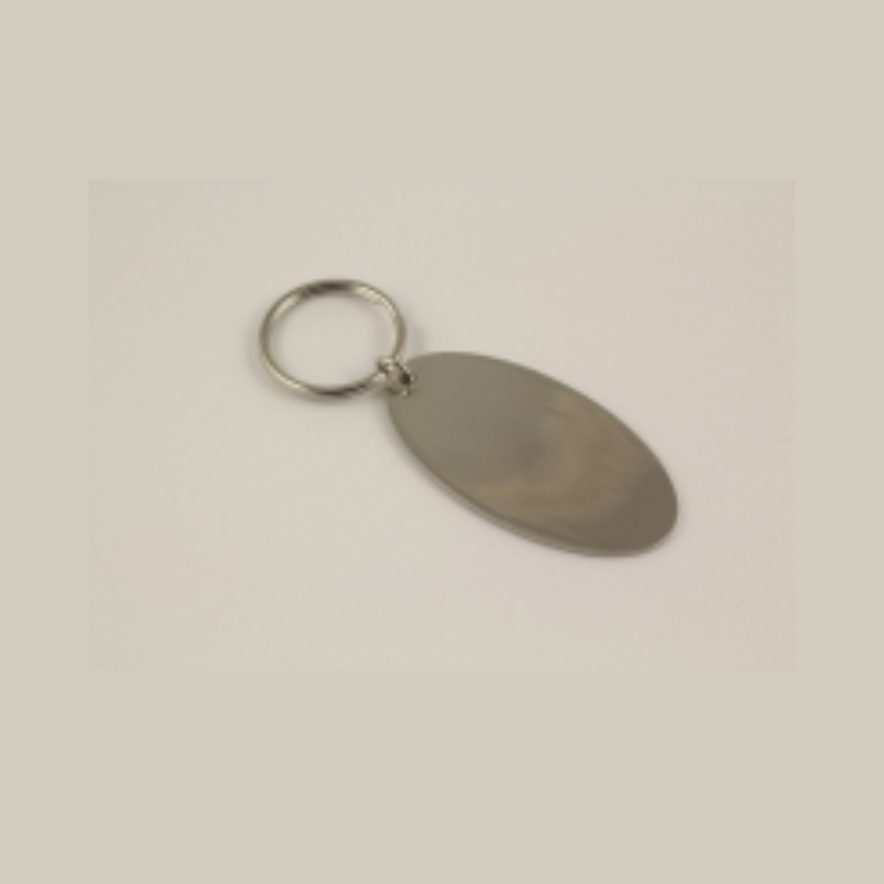 Keyh. Oval Silver plating 65x35mm