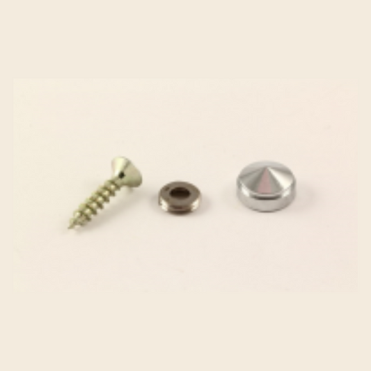 Screw cover D12 chrome