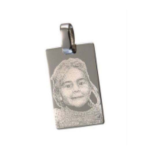 Rect. pendant 925 silver 16x26 7/10mm