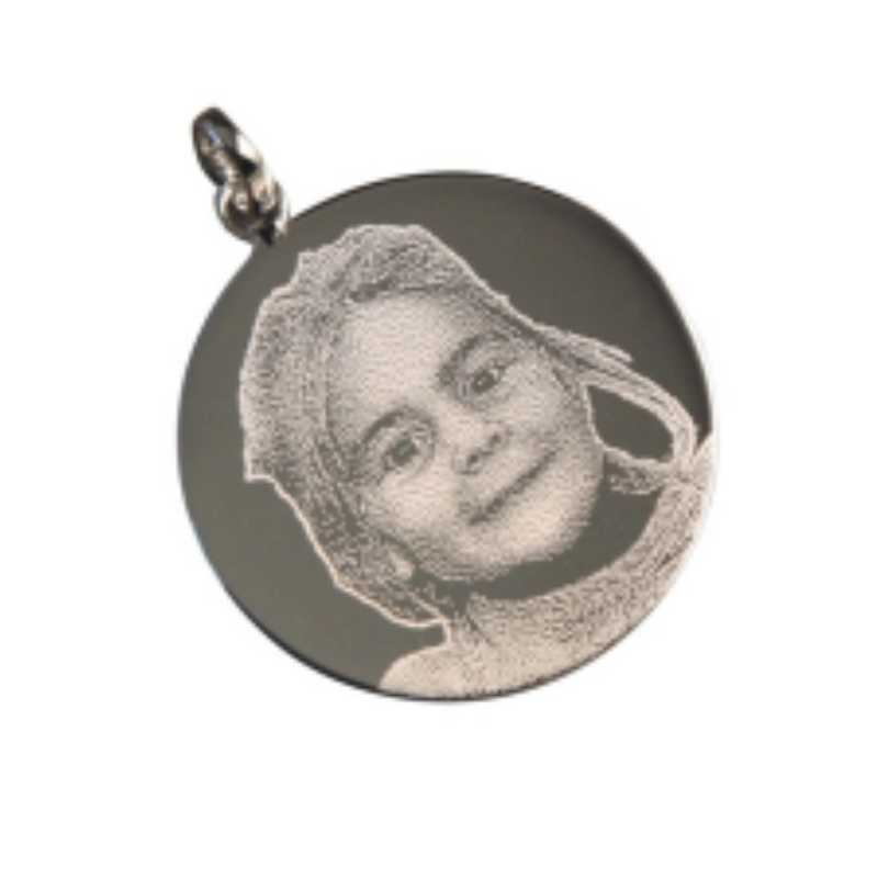 Round pendant 925 silver Dia27 7/10mm