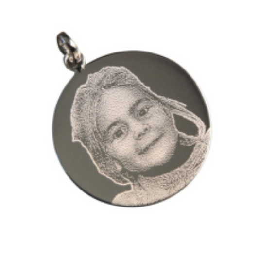 Round pendant 925 silver Dia27 7/10mm