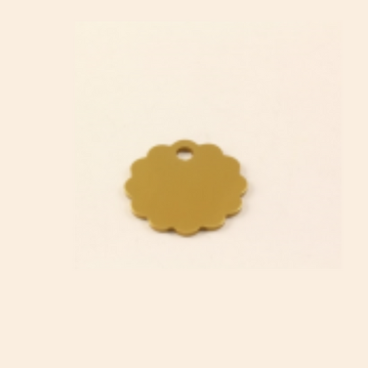 HKP22 Medal Round-Waved M gold 25mm