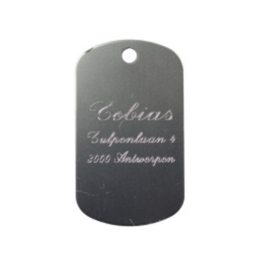 HKP25 Military Tag silver 50x29