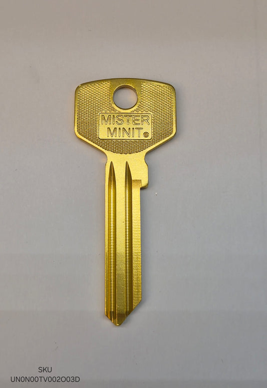 TV-3D Aluminium (coined Mister Minit) gold