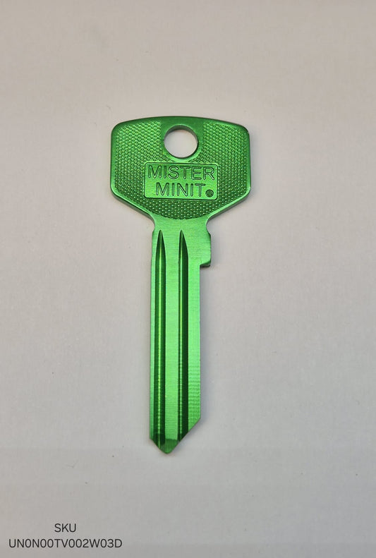 TV-3D Aluminium (coined Mister Minit) Green