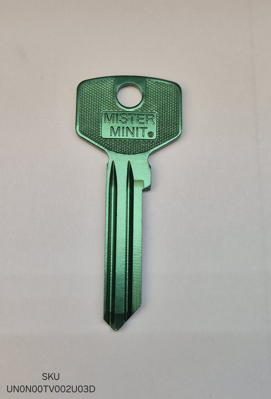 TV-3D Aluminium (coined Mister Minit) Turkos Grön