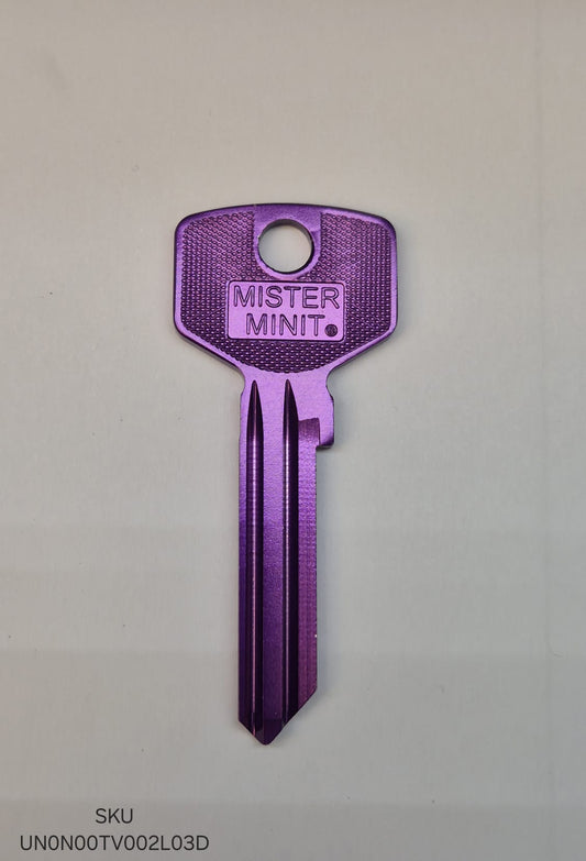 TV-3D Aluminium (coined Mister Minit) Lila